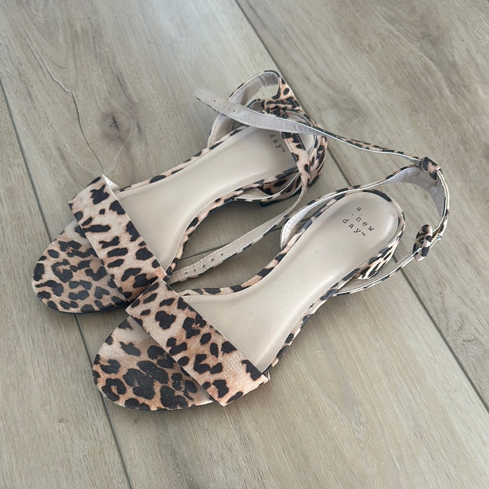 A New Day Leopard Print Sandals